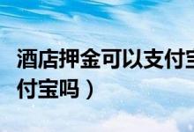 酒店押金可以支付寶支付嗎(酒店押金可以支付寶嗎)