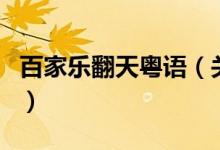 百家樂翻天粵語（關于百家樂翻天粵語的介紹）