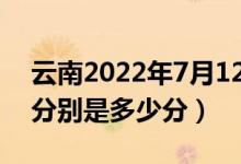 云南2022年7月12日高考錄取日?qǐng)?bào)（各高校分別是多少分）