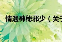 情遇神秘邪少（關于情遇神秘邪少的介紹）
