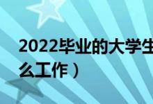 2022畢業(yè)的大學(xué)生就業(yè)方向有什么（能做什么工作）