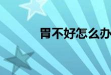 胃不好怎么辦(胃不好怎么辦)