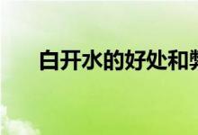 白開(kāi)水的好處和弊端（白開(kāi)水的好處）