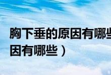 胸下垂的原因有哪些會有什么事（胸下垂的原因有哪些）